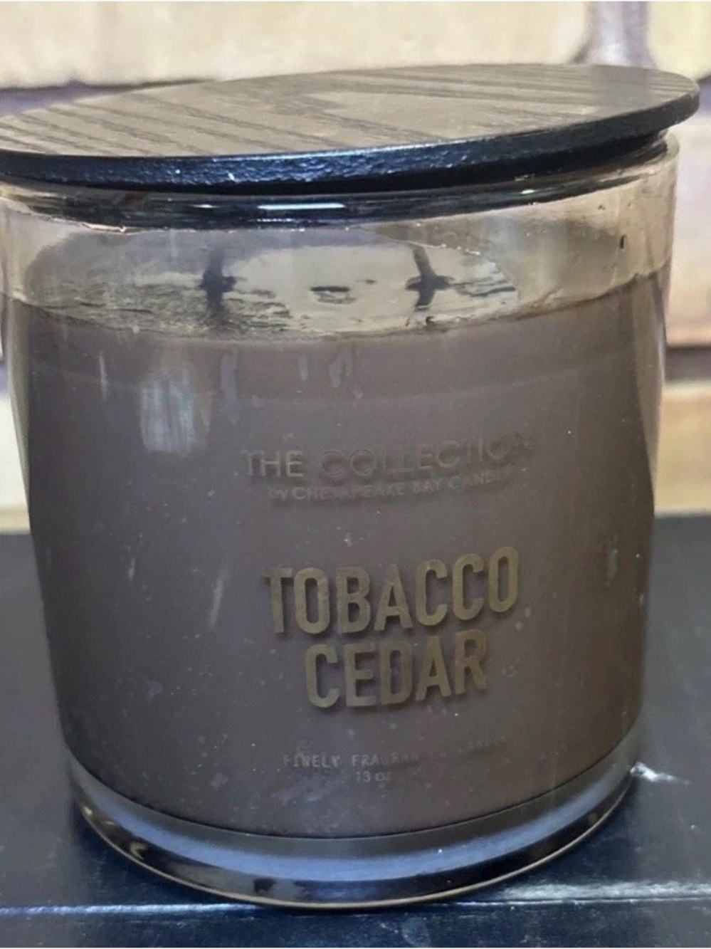 Rare The Collection Chesapeake Bay Candle Tobacco Cedar Scented  13oz New